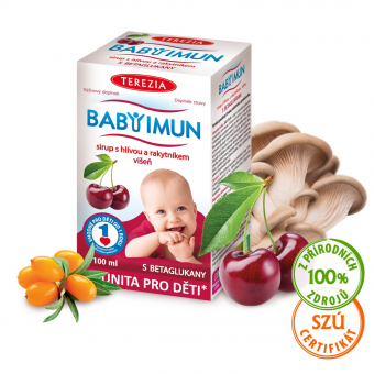 BABY IMUN sirup s hlívou a rakytníkem - višeň 100 ml 