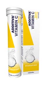 ADDITIVA Vitamin C Citron 20 šumivých tablet
