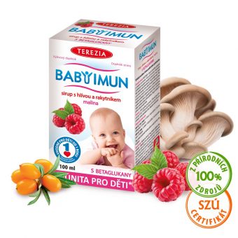 BABY IMUN sirup s hlívou a rakytníkem - malina 100 ml 
